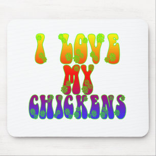 I Liebe meine Hühner Mousepad
