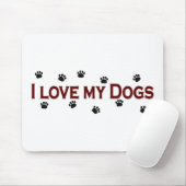 I Liebe meine Hunde Mousepad (Mit Mouse)