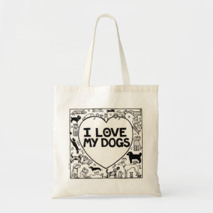 I Liebe meine Hunde - Taschen-Tasche Tragetasche
