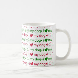 I Liebe meine Hundekaffee-WeihnachtsTasse Kaffeetasse