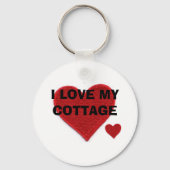 I LIEBE MEINE HÜTTE SCHLÜSSELANHÄNGER (Vorderseite)