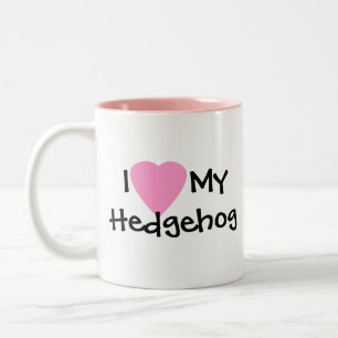I Liebe meine Igels-Kaffee-Tasse Zweifarbige Tasse