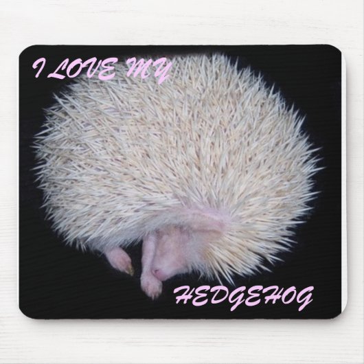 I LIEBE MEINE IGELS-MAUSUNTERLAGE MOUSEPAD (Vorne)