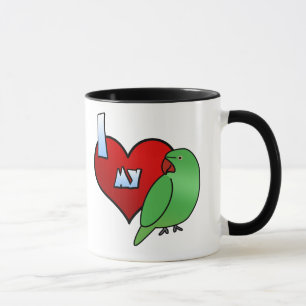 I Liebe meine indische Ringneck Parakeet-Henne Tasse
