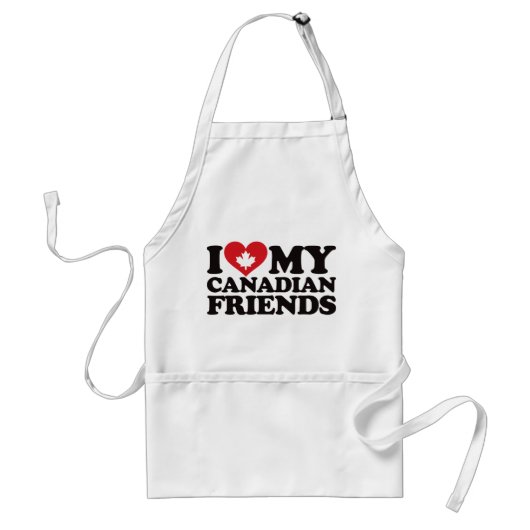 I Liebe meine kanadischen Freunde Schürze (Vorne)