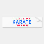 I Liebe meine Karate-Ehefrau Autoaufkleber (Vorne)