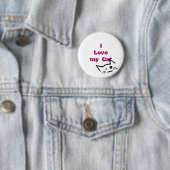 I Liebe meine Katze Button (Beispiel)