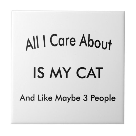 I Liebe meine Katze Fliese (Vorderseite)