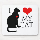 I Liebe meine Katze Mousepad (Vorne)