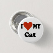 I Liebe meine Katzen-Geschenke und Kleid Button (Vorne & Hinten)