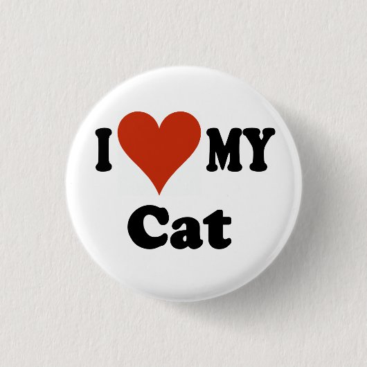 I Liebe meine Katzen-Geschenke und Kleid Button (Vorderseite)
