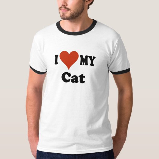 I Liebe meine Katzen-Geschenke und Kleid T-Shirt (Vorderseite)