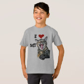 I Liebe meine Katzen-kundengerechte Schablone T-Shirt (Vorne ganz)