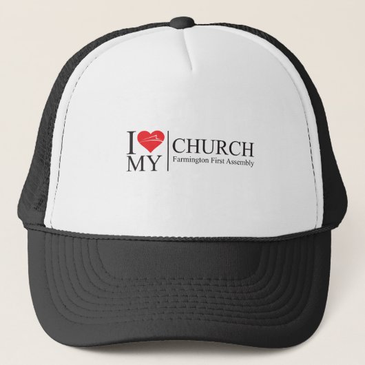 I Liebe meine Kirche Truckerkappe (Vorderseite)