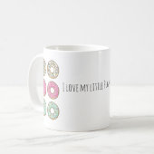 "I Liebe meine kleine Pugnut Donuts und Möpsen Kaffeetasse (Vorderseite Links)