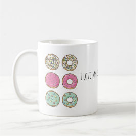 "I Liebe meine kleine Pugnut Donuts und Möpsen Kaffeetasse