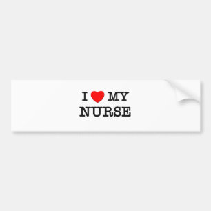 I Liebe meine KRANKENSCHWESTER Autoaufkleber