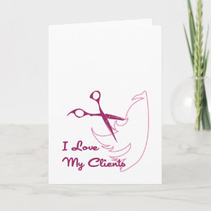 I Liebe meine Kunden Karte