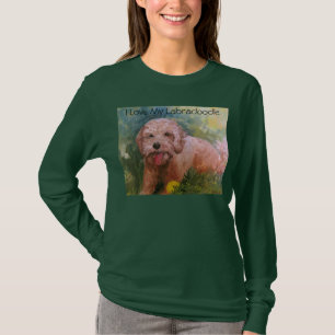I Liebe meine Labradoodle T-Shirt lange Hülse