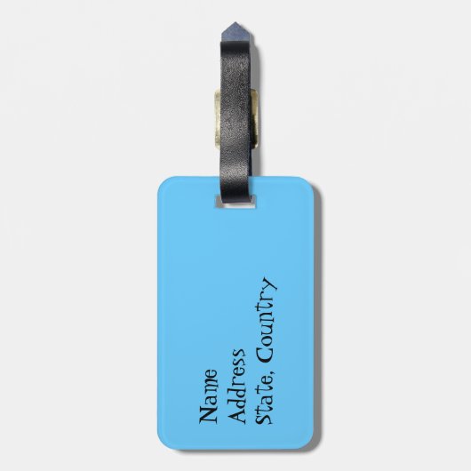 I Liebe meine langhaarige Dackel Gepäckanhänger (Rückseite vertikal)