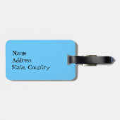 I Liebe meine langhaarige Dackel Gepäckanhänger (Rückseite horizontal)