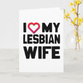 I LIEBE MEINE LESBIANISCHE EHEFRAU -.pnng Karte (Gelbe Blume)