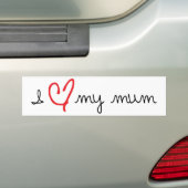 I LIEBE MEINE MAMA AUTOAUFKLEBER (Auf Auto)
