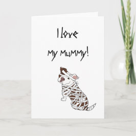 I Liebe meine Mama-Grube Stier Karte