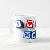 I LIEBE MEINE MAMA KAFFEETASSE (Vorderseite Links)