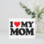 I LIEBE MEINE MAMA POSTKARTE (Stehend Vorderseite)