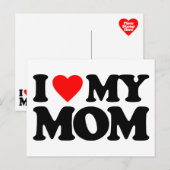 I LIEBE MEINE MAMA POSTKARTE (Vorne/Hinten)
