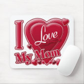 I Liebe Meine Mama rot - Herz Mousepad (Mit Mouse)