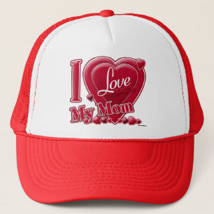 I Liebe Meine Mama rot - Herz Truckerkappe