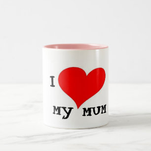 I LIEBE MEINE MAMA ZWEIFARBIGE TASSE