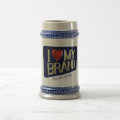 I Liebe meine Marken-Tasse Bierglas (Mittel)