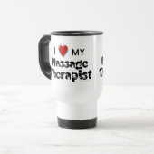 I Liebe meine Massage-Therapeut-rostfreie Reisebecher (Vorderseite Links)