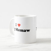 I Liebe meine Memaw Tasse (Vorderseite Links)
