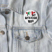 I Liebe meine mexikanische Ehefrau Button (Beispiel)
