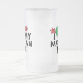 I Liebe meine mexikanische Ehefrau Mattglas Bierglas (Mittel)