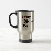 I Liebe meine Mops-Tasse Reisebecher (Links)