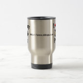 I Liebe meine Mops-Tasse Reisebecher (Mittel)
