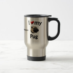I Liebe meine Mops-Tasse Reisebecher