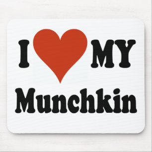 I Liebe meine Munchkin Katzen-Geschenke und Kleid Mousepad