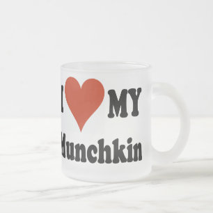 I Liebe meine Munchkin mattierte Kaffee-Tasse Mattglastasse