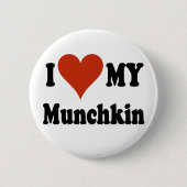 I Liebe meine Munchkin Waren Button (Vorderseite)