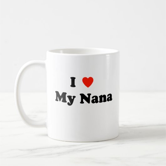 I Liebe meine Nana-Tasse Kaffeetasse (Links)