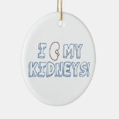 I Liebe meine Nieren Keramikornament (Rechts)