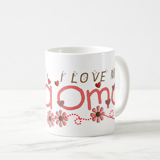 I Liebe meine OMA Geschenke Kaffeetasse (VorderseiteRechts)
