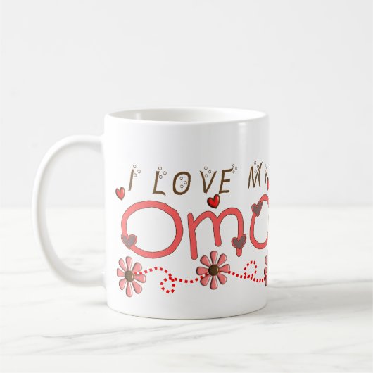 I Liebe meine OMA Geschenke Kaffeetasse (Links)