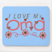 I Liebe meine OMA Geschenke Mousepad (Vorne)